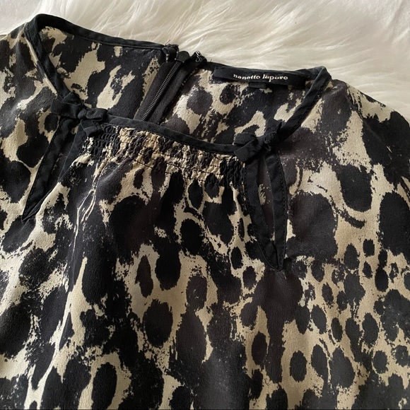 Nanette Lepore • Silk Leopard Print Blouse - Picture 4 of 12
